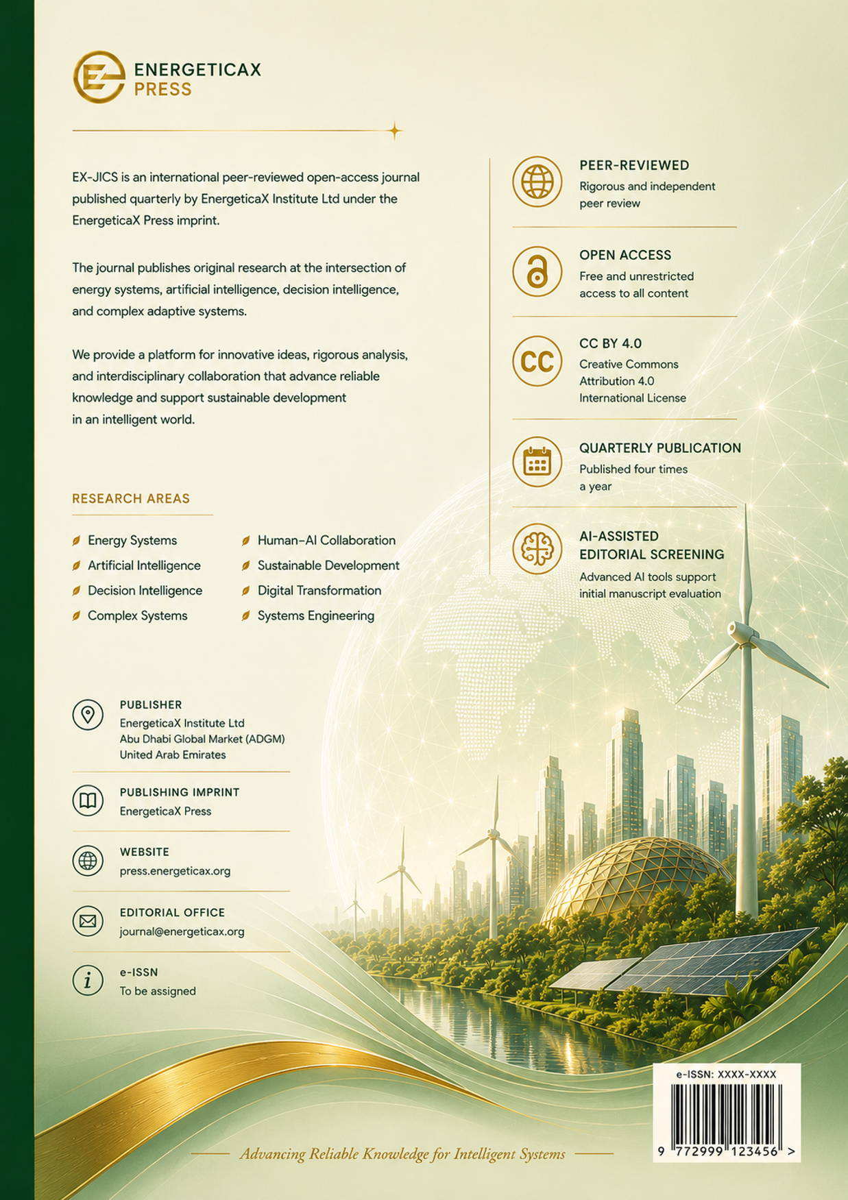 Back cover — Volume 1, Issue 1